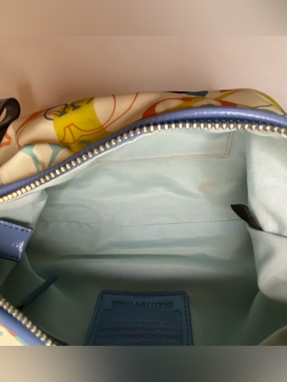 Coach Optic Butterfly Demi Baguette handbag EUC!๐ 11" x 6" - Picture 5 of 14